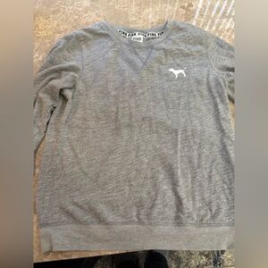 Victoria’s Secret pink VS gray sweatshirt XS